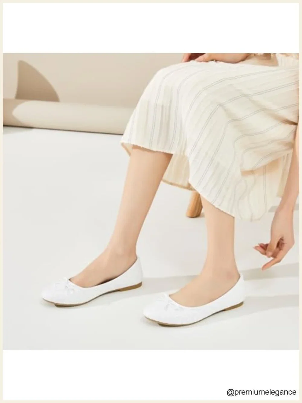 Pointed Toe Lace Mesh Ballet Flats, Comfortable Slip On Shoes for Women